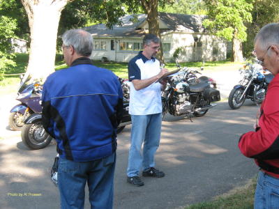 David Fields from Triumph giving the safety lecture