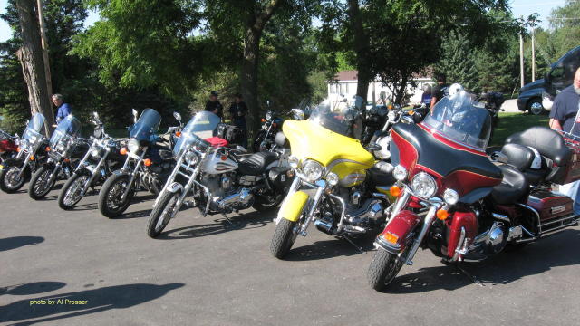 There were many kinds of bikes at the event