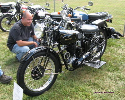 Left view of 1942 Triumph