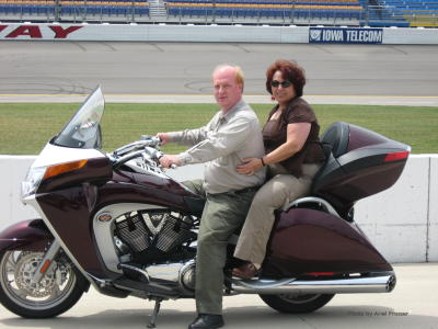 Al gets Melody to sit on a bike for first time