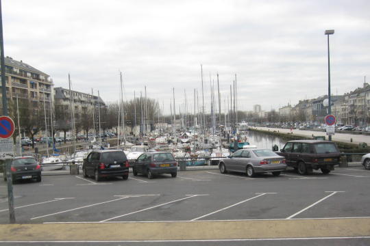 Boat dock in Caen