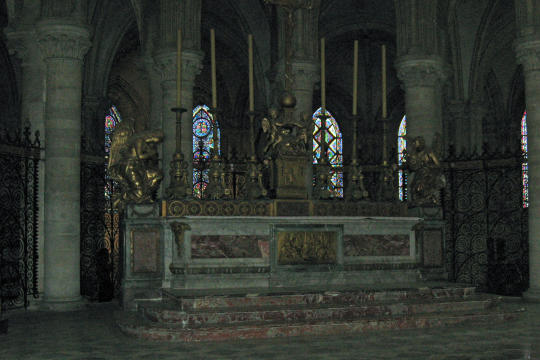 Inside Men's Abbey in Caen