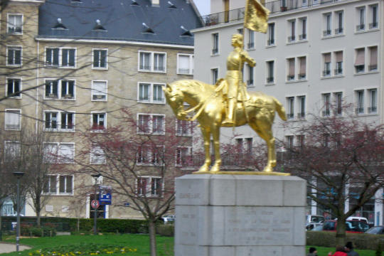 Statue of St. Joan of Arc in Caen