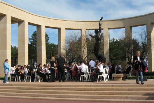 Concert at American Cemetery in Coleville