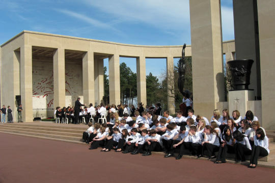 Concert at American Cemetery in Coleville