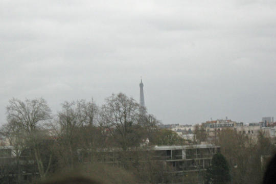 First view of Eiffel Tower