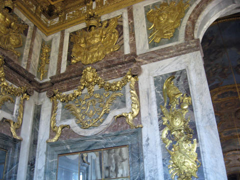 Hall of mirrors inside Palace at Versaille