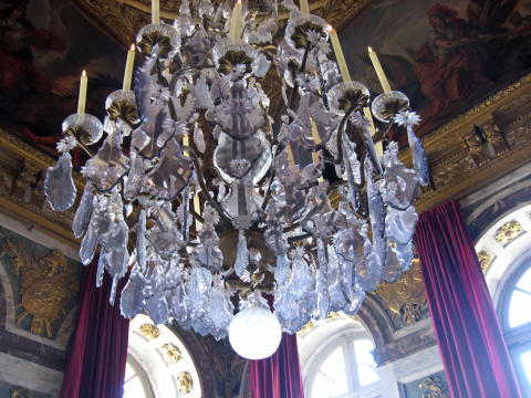 Hall of mirrors inside Palace at Versaille