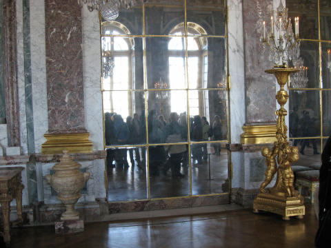Hall of mirrors inside Palace at Versaille