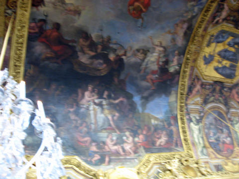 Hall of mirrors inside Palace at Versaille