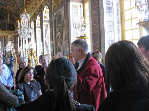 Hall of mirrors inside Palace at Versaille