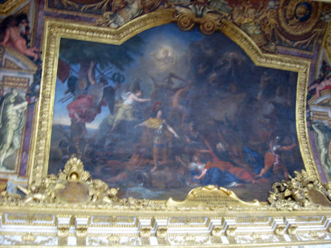 Hall of mirrors inside Palace at Versaille