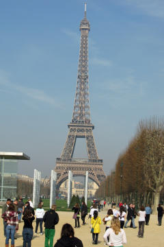 At Eiffel Tower in Paris